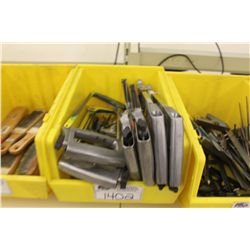 BIN OF ASSORTED TOOLS