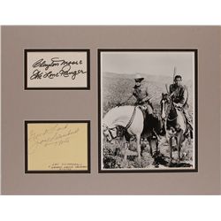 Clayton Moore and Jay Silverheels