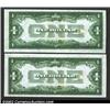 Image 2 : Two consecutively serial numbered 1928 $1...