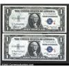 Image 1 : 1935A $1 "R" & "S" Silver Certificates, Fr...