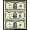 Image 1 : Three 1953A $5 Silver Certificates, Fr-165...