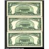 Image 2 : Three 1953A $5 Silver Certificates, Fr-165...