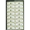 Image 1 : An uncut sheet of (16) 1976 $2 Federal Res...