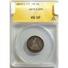Image 1 : 1875-S 20 CENT ANACS VG-FINE 10