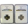 Image 1 : 1921P NGC08 and 21D NGC03 Mercury dime