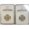 Image 1 : 1913T1 NGC62 and 19*13T2 NGC58 Buffalo nickels