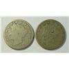 Image 1 : 2  1886 V nickels  readable dates AG