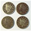 Image 1 : 4 1883 w/c V nickels  toned  1 VG/F