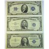 Image 1 : $1.00, $5.00 AND $10.00 SILVER CERTIFICATES, VF OR BETTER