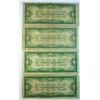 Image 2 : ( 4 ) LOWER GRADE 1928 "FUNNY BACK" SILVER CERTIFICATES.