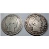Image 1 : 1913  full rim good and 1915 VG Barber half $