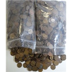 2500 UNSEARCHED WHEAT CENTS 1958 AND OLDER