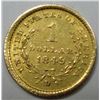Image 2 : 1849-D $1 Gold Rare Dahlonega Mint (open wreath very scarce)