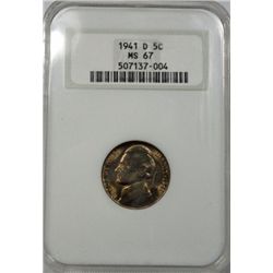 1941D Jefferson nickel  NGC67