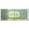 Image 2 : 1977  $1 FR note  mint error. Fine  Looks like a spliced end of paper