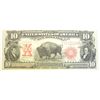 Image 1 : 1901 $10   BISON legal tender note   VF but pinholed right and left