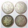 Image 1 : 1882-CC VG, 89-S VG, 98-S VF, 02-S VG Morgan $