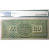 Image 2 : 1869 $20 US Legal Tender Note  PMG15