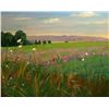 Image 1 : Anne Boysen, Clover Field, Signed Oil on Canvas