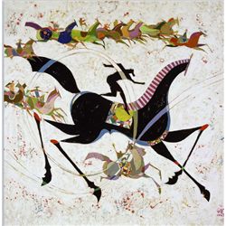 Li Zhong-Liang, Classic Horse Giclee on Canvas