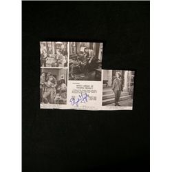 Elizabeth Taylor Autographed Virginia Woolf Clipping