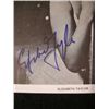 Image 2 : Elizabeth Taylor Autographed Photo Clipping