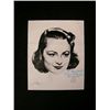 Image 1 : Olivia de Havilland Signed Drawing