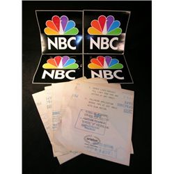 Original NBC Vehicle Stickers Lot