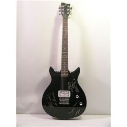 The Monkees Signed Black Electric Guitar