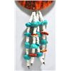 Image 3 : Old Pawn Santo Domingo 3-Strand Turquoise, Spiny Oyster & Heishi Shell Necklace