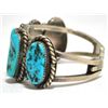 Image 3 : Old Pawn Sleeping Beauty Turquoise Sterling Silver Cuff Bracelet