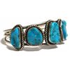 Image 2 : Old Pawn Turquoise Sterling Silver Cuff Bracelet