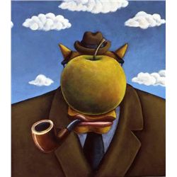 Markus Pierson 'COYOTE PORTRAIT OF MAGRITTE' Canvas