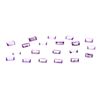 Image 1 : Natural 4.12ctw Amethyst Baguette Mix Size (20) Stone