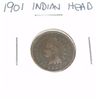 Image 1 : 1901 Indian Head Penny *PLEASE LOOK AT PICTURE TO DETERMINE GRADE - NICE COIN*!!