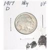 Image 1 : 1917-D Buffalo Nickel HORN & TAIL *VERY FINE GRADE - EXTREMELY RARE KEY DATE*!!
