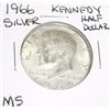 Image 1 : 1966 Silver Kennedy Half Dollar *RARE MS HIGH GRADE*!!