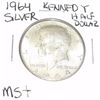 Image 1 : 1964 Kennedy SILVER Half Dollar *RARE MS+ HIGH GRADE*!!