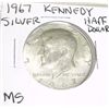 Image 1 : 1967 Kennedy SILVER Half Dollar *RARE MS HIGH GRADE*!!
