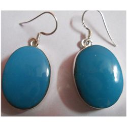 Natural 11.77g Froza Oval .925 Sterling Silver Earrings