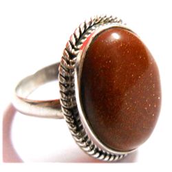 Natural 27 ctw RED ONEXE .925 Sterling ring