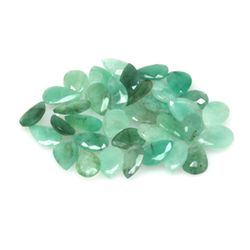Natural 31.26ctw Emerald Pear Shape (31) Stone