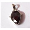 Image 1 : Natural 22.90 ctw Ruby Pear Cut Pendant .925 Sterling