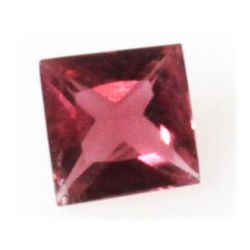 Natural 1.3ctw Pink Tourmaline Checkerboard Stone