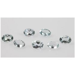 Natural 3.89ctw Aquamarine Oval 5x7 (7) Stone