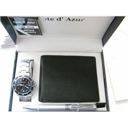 Brand New Men's Watch with wallet & pen in original box