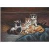 Image 1 : 5 x 7 Oil on Board ~Sleepy Kittens~