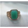 Image 1 : Spectacular 6.25 cts Emerald and .80 cts Diamond Ring i