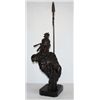 Image 2 : Enormous Bronze Bust Sculpture Indian Chief with Spear