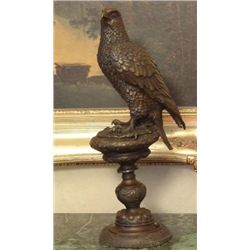 Excellent Bronze Sculpture Falcon